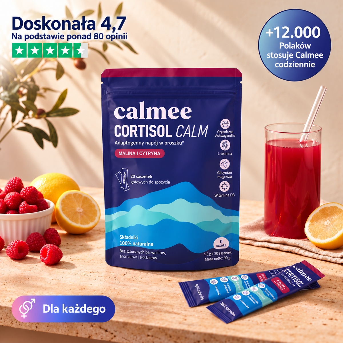 Calmee Cortisol Calm — napój w proszku